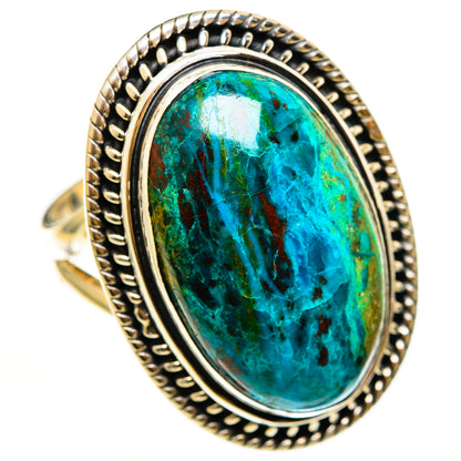 Chrysocolla Rings handcrafted by Ana Silver Co - RING112519 - Photo 2