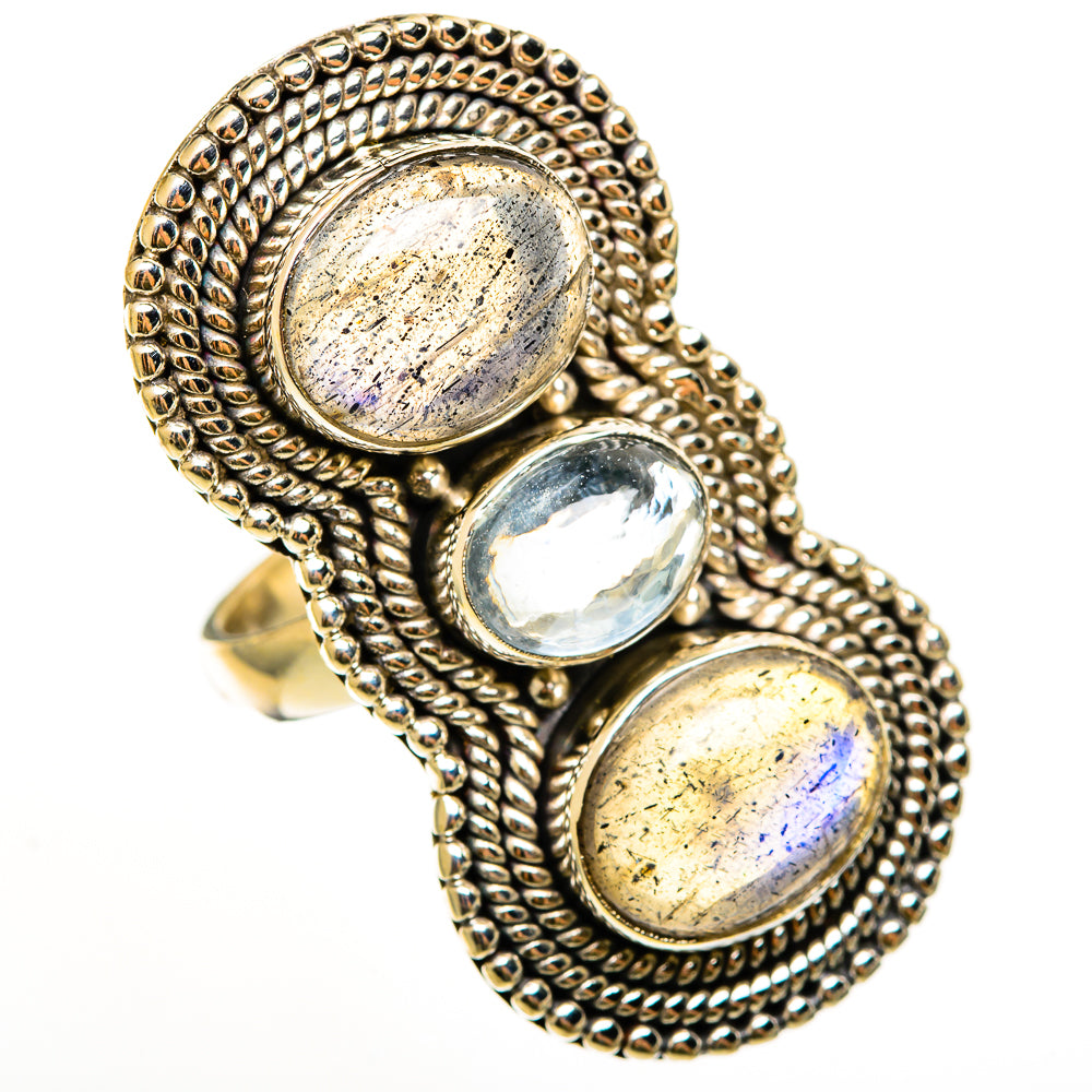 Labradorite Rings handcrafted by Ana Silver Co - RING112526 - Photo 2