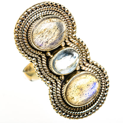 Labradorite Rings handcrafted by Ana Silver Co - RING112526 - Photo 2