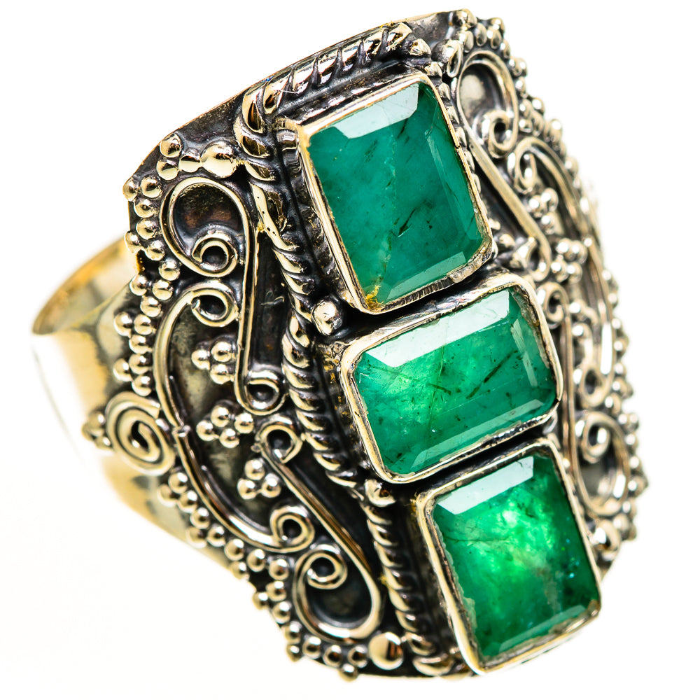 Emerald Rings handcrafted by Ana Silver Co - RING112528 - Photo 2