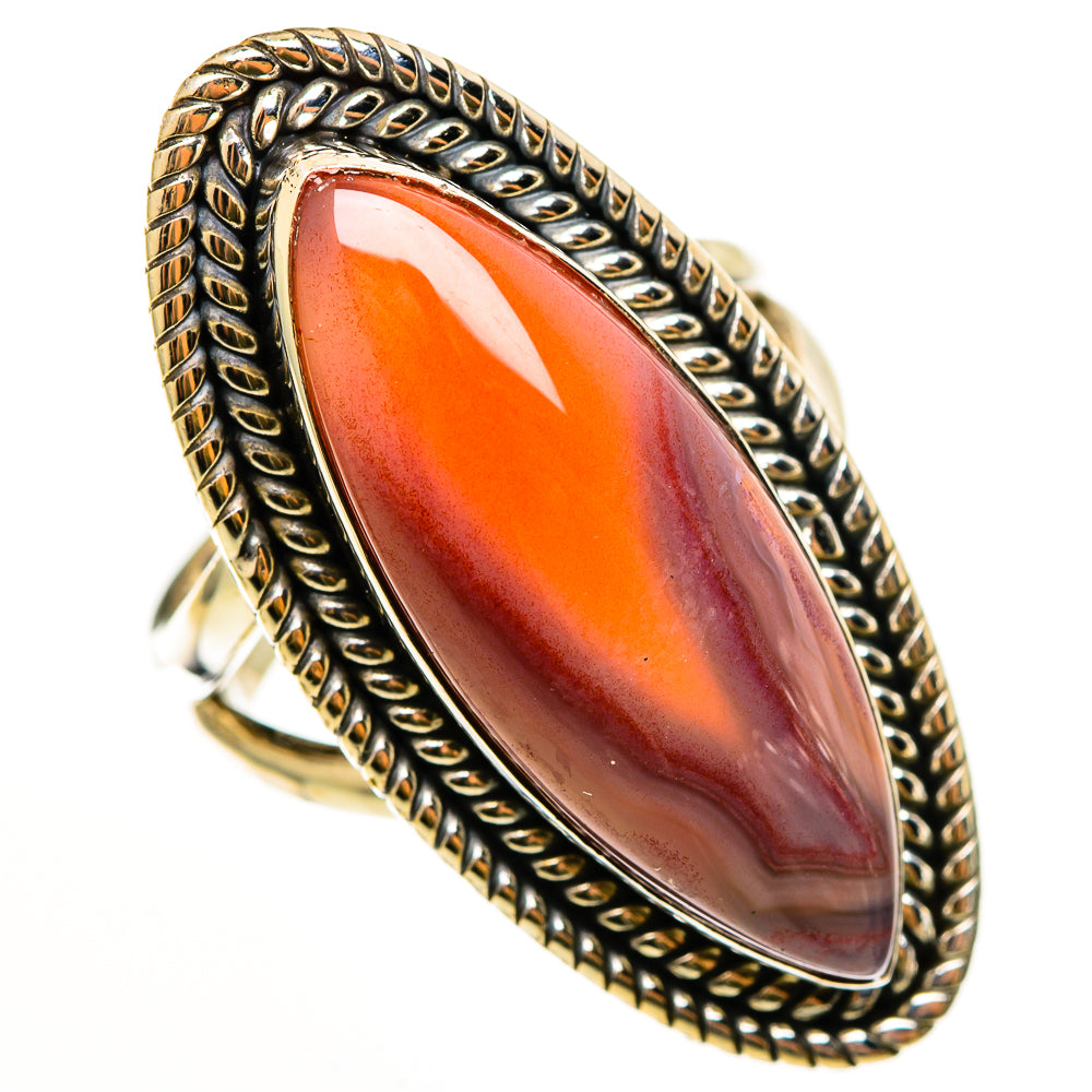 Red Botswana Agate Rings handcrafted by Ana Silver Co - RING112533 - Photo 2