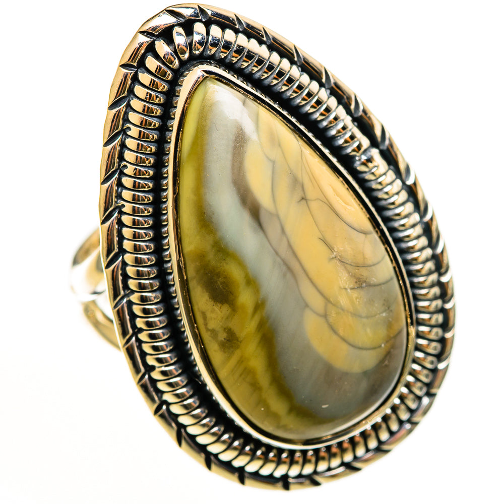 Polychrome Jasper Rings handcrafted by Ana Silver Co - RING112537 - Photo 2