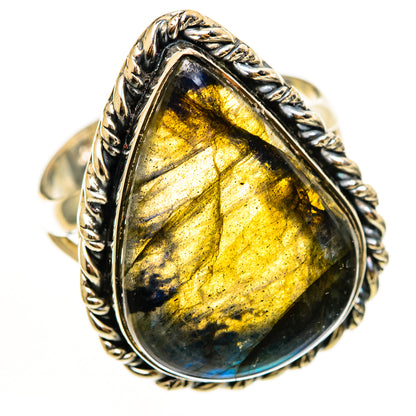 Labradorite Rings handcrafted by Ana Silver Co - RING112549 - Photo 2