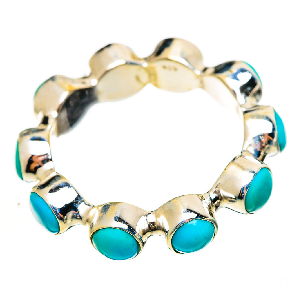 Sleeping Beauty Turquoise Rings handcrafted by Ana Silver Co - RING112553 - Photo 2