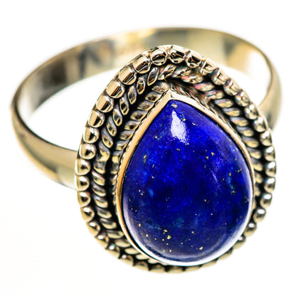 Lapis Lazuli Rings handcrafted by Ana Silver Co - RING112554 - Photo 2
