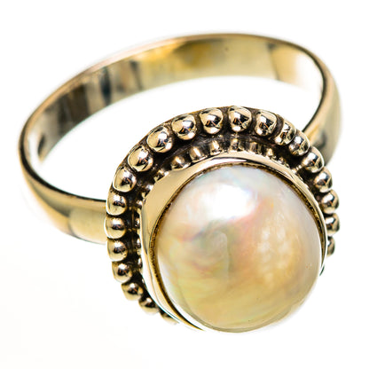 Cultured Pearl Rings handcrafted by Ana Silver Co - RING112576 - Photo 2