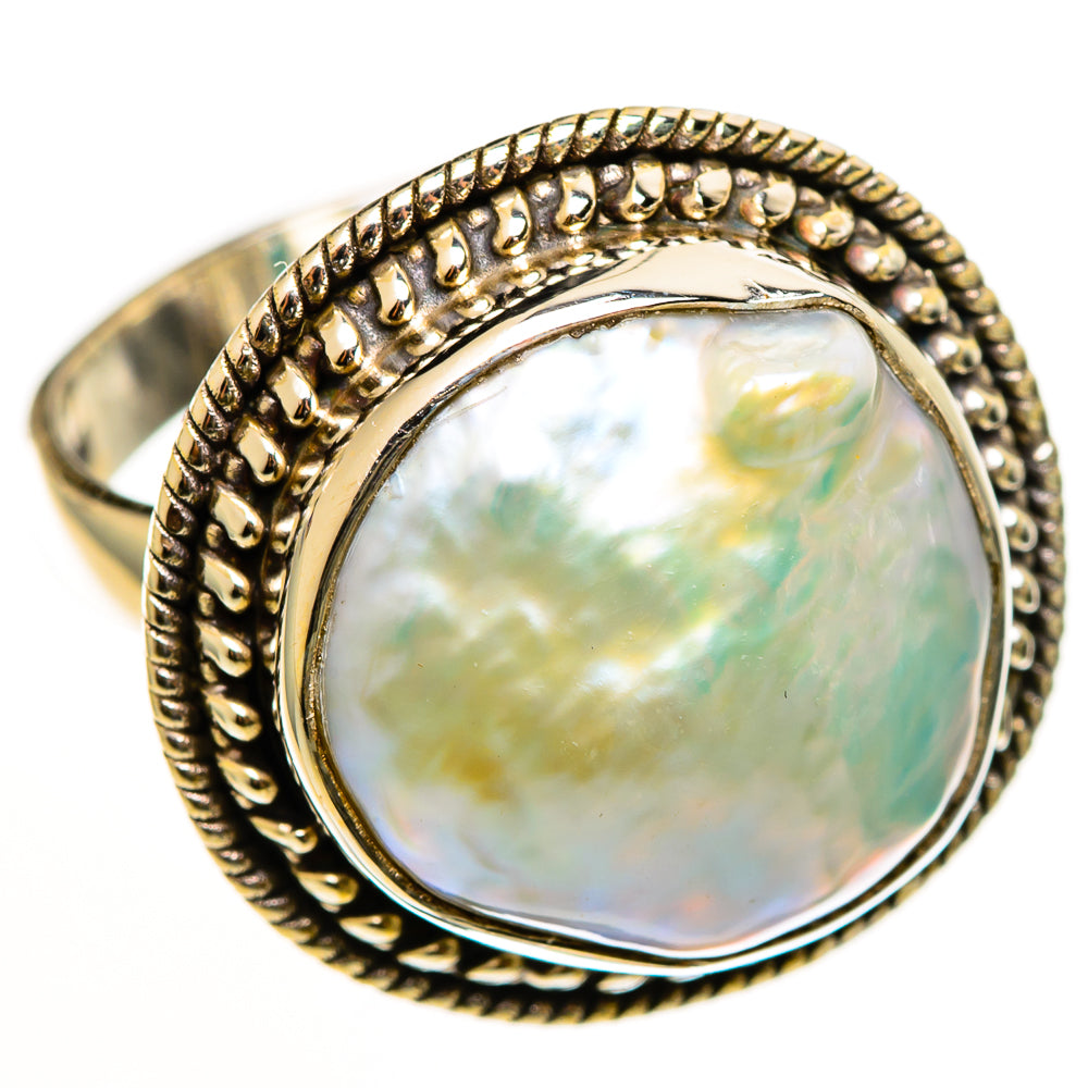 Cultured Pearl Rings handcrafted by Ana Silver Co - RING112577 - Photo 2