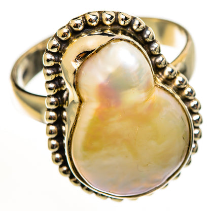 Mother Of Pearl Rings handcrafted by Ana Silver Co - RING112579 - Photo 2