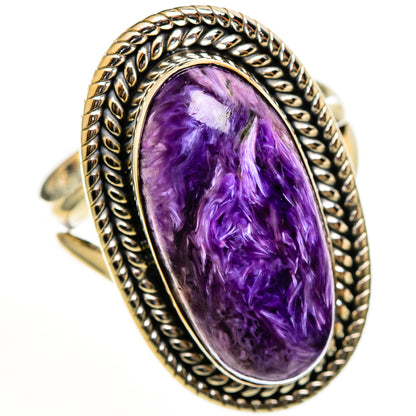 Charoite Rings handcrafted by Ana Silver Co - RING112606 - Photo 2