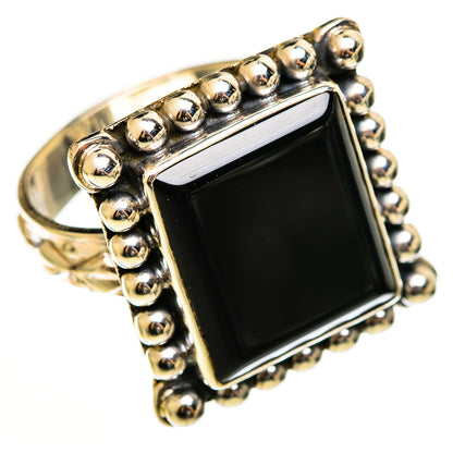 Black Onyx Rings handcrafted by Ana Silver Co - RING112608 - Photo 2