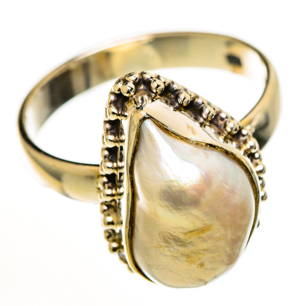 Mother Of Pearl Rings handcrafted by Ana Silver Co - RING112612 - Photo 2