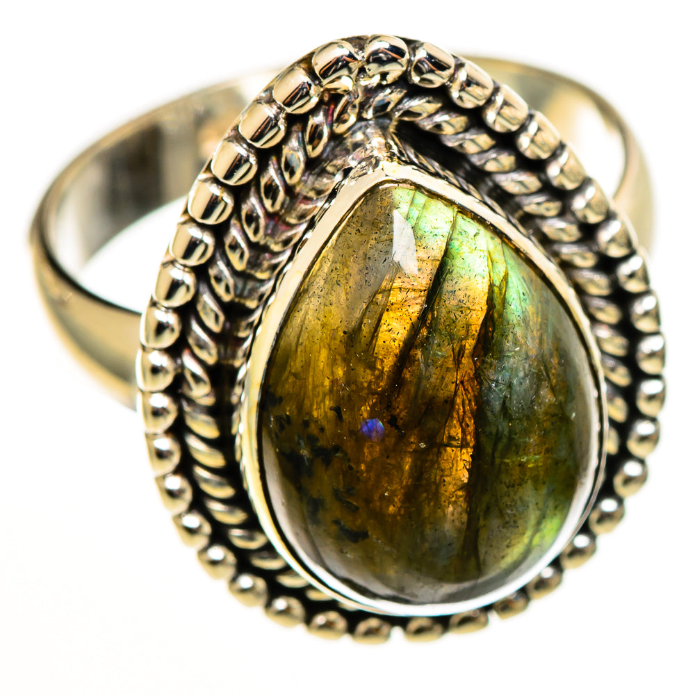 Labradorite Rings handcrafted by Ana Silver Co - RING112616 - Photo 2