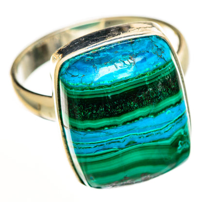 Malachite In Chrysocolla Rings handcrafted by Ana Silver Co - RING112617 - Photo 2