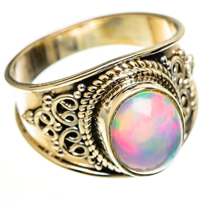 Ethiopian Opal Rings handcrafted by Ana Silver Co - RING112620 - Photo 2