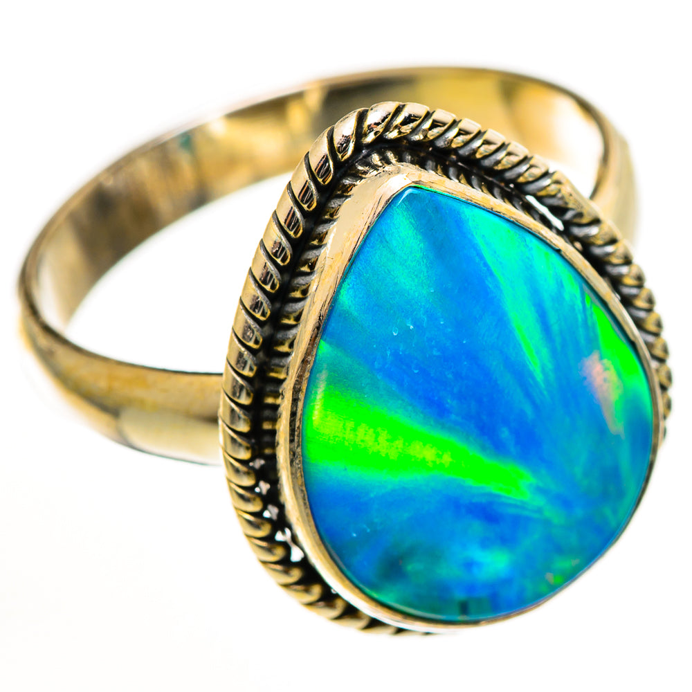 Aura Opal Rings handcrafted by Ana Silver Co - RING112621 - Photo 2