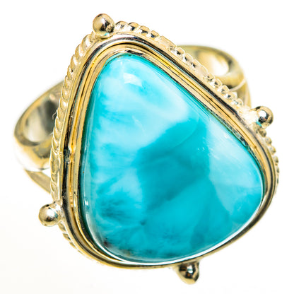 Larimar Rings handcrafted by Ana Silver Co - RING112623 - Photo 2