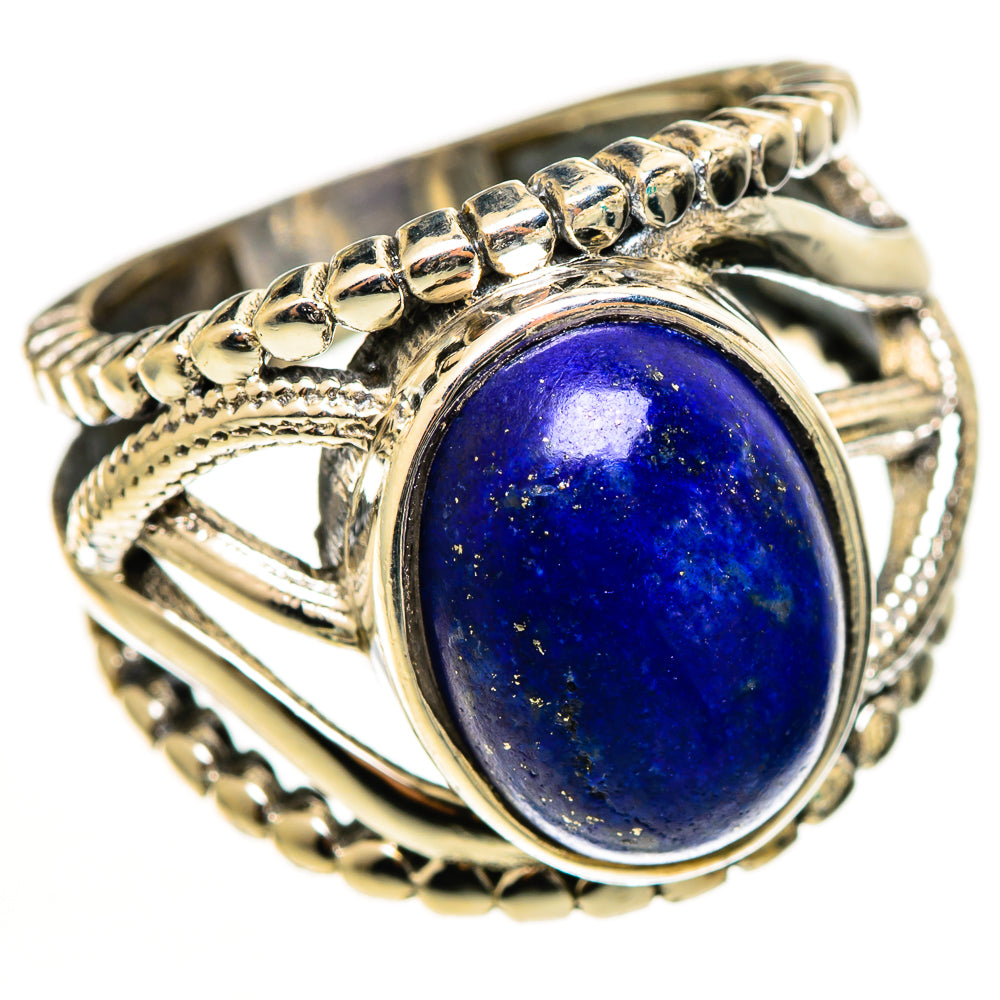 Lapis Lazuli Rings handcrafted by Ana Silver Co - RING112625 - Photo 2