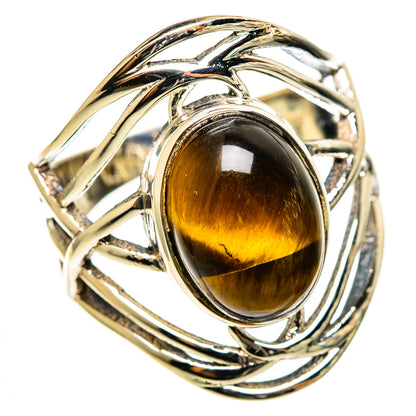 Tiger Eye Rings handcrafted by Ana Silver Co - RING112630 - Photo 2