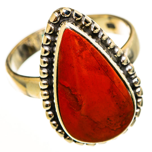 Red Jasper Rings handcrafted by Ana Silver Co - RING112631 - Photo 2