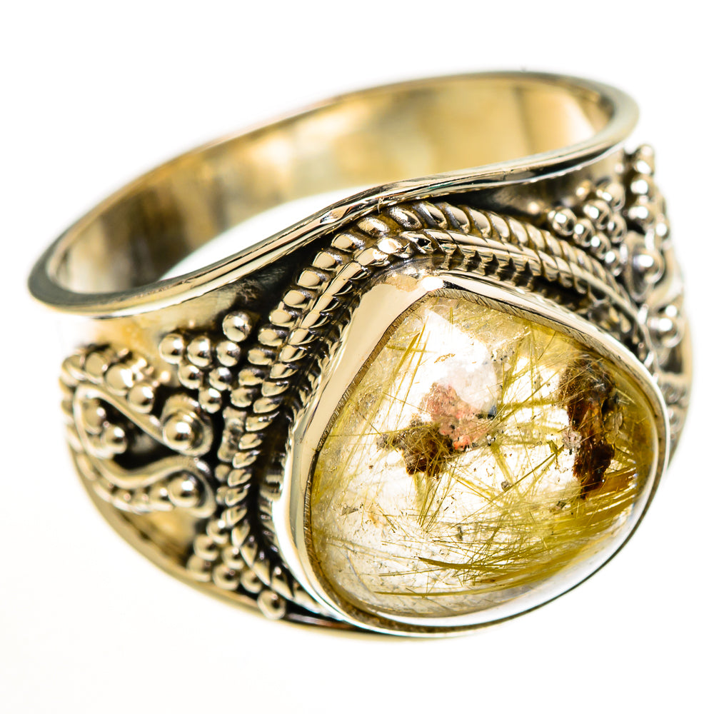 Rutilated Quartz Rings handcrafted by Ana Silver Co - RING112642 - Photo 2