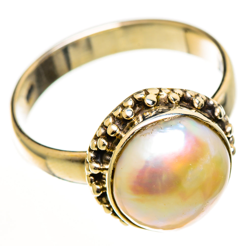 Cultured Pearl Rings handcrafted by Ana Silver Co - RING112646 - Photo 2