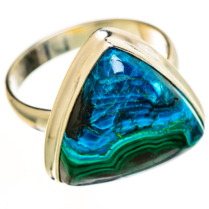 Malachite In Chrysocolla Rings handcrafted by Ana Silver Co - RING112651 - Photo 2