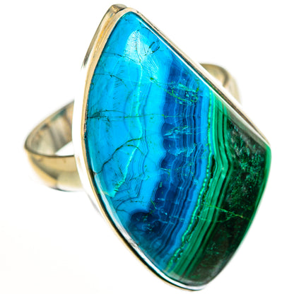 Malachite In Chrysocolla Rings handcrafted by Ana Silver Co - RING112653 - Photo 2