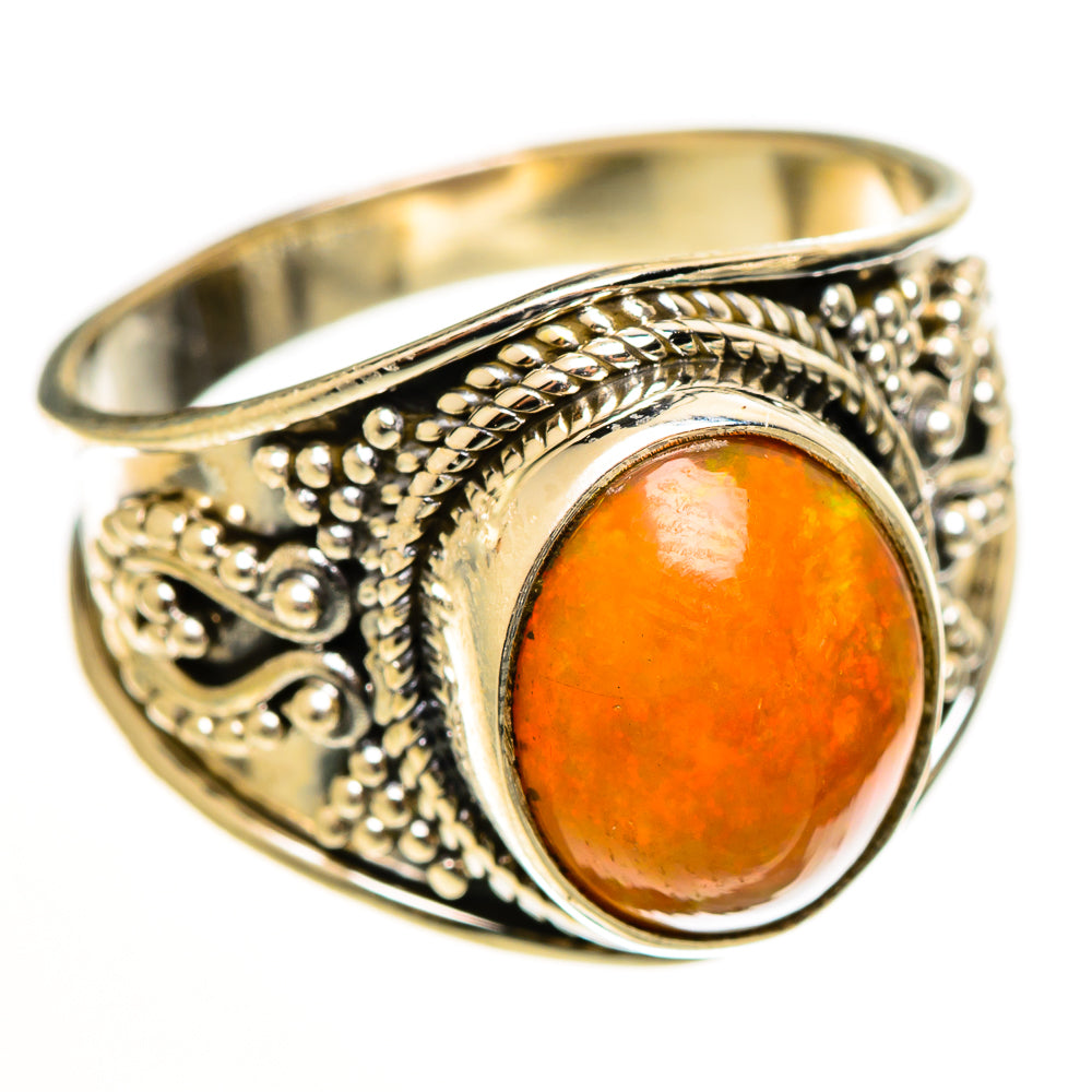Ethiopian Opal Rings handcrafted by Ana Silver Co - RING112655 - Photo 2
