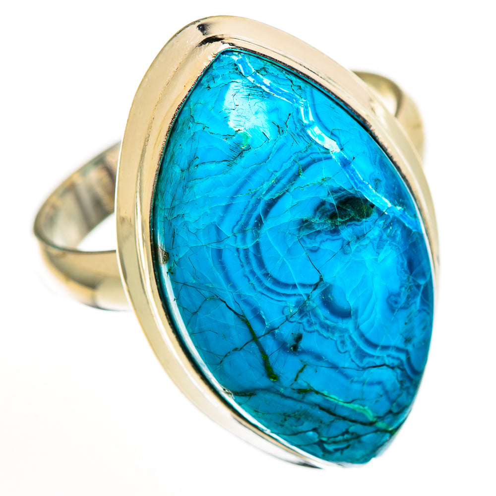 Chrysocolla Rings handcrafted by Ana Silver Co - RING112657 - Photo 2