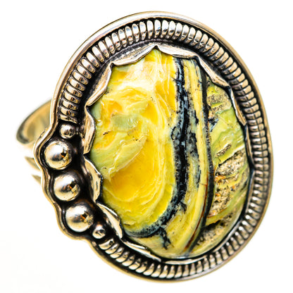 Serpentine Stone Rings handcrafted by Ana Silver Co - RING112663 - Photo 2