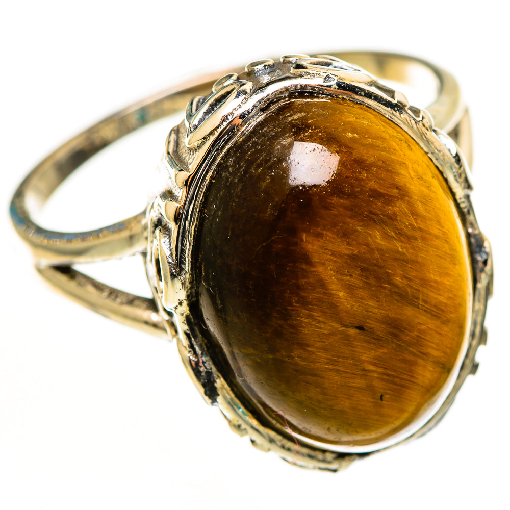Tiger Eye Rings handcrafted by Ana Silver Co - RING112665 - Photo 2