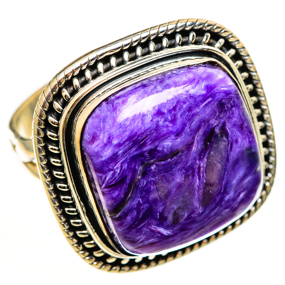 Charoite Rings handcrafted by Ana Silver Co - RING112672 - Photo 2