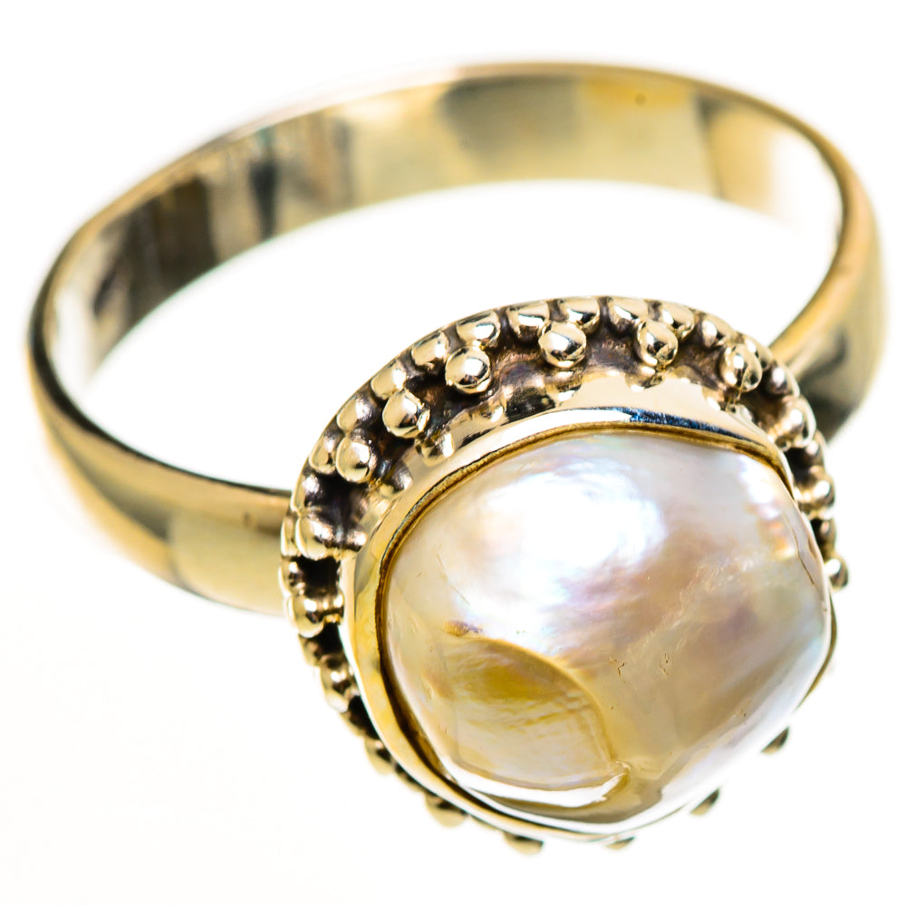 Mother Of Pearl Rings handcrafted by Ana Silver Co - RING112680 - Photo 2