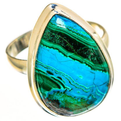 Malachite In Chrysocolla Rings handcrafted by Ana Silver Co - RING112684 - Photo 2