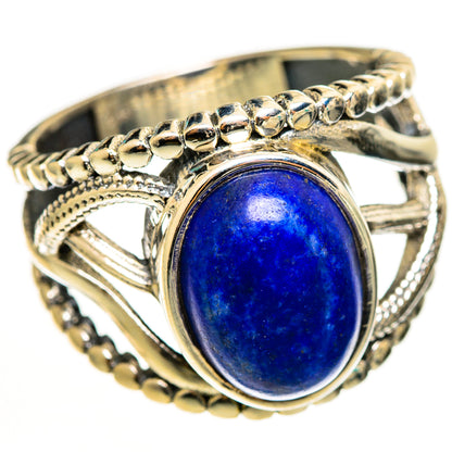 Lapis Lazuli Rings handcrafted by Ana Silver Co - RING112693 - Photo 2