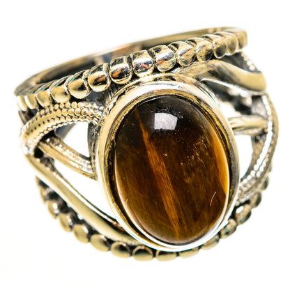 Tiger Eye Rings handcrafted by Ana Silver Co - RING112698 - Photo 2