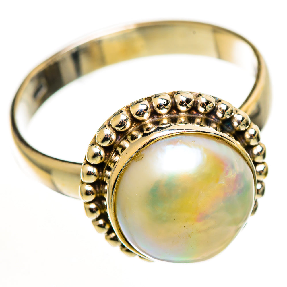 Cultured Pearl Rings handcrafted by Ana Silver Co - RING112711 - Photo 2