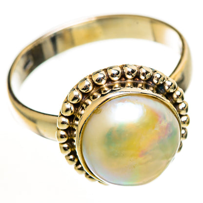 Cultured Pearl Rings handcrafted by Ana Silver Co - RING112711 - Photo 2