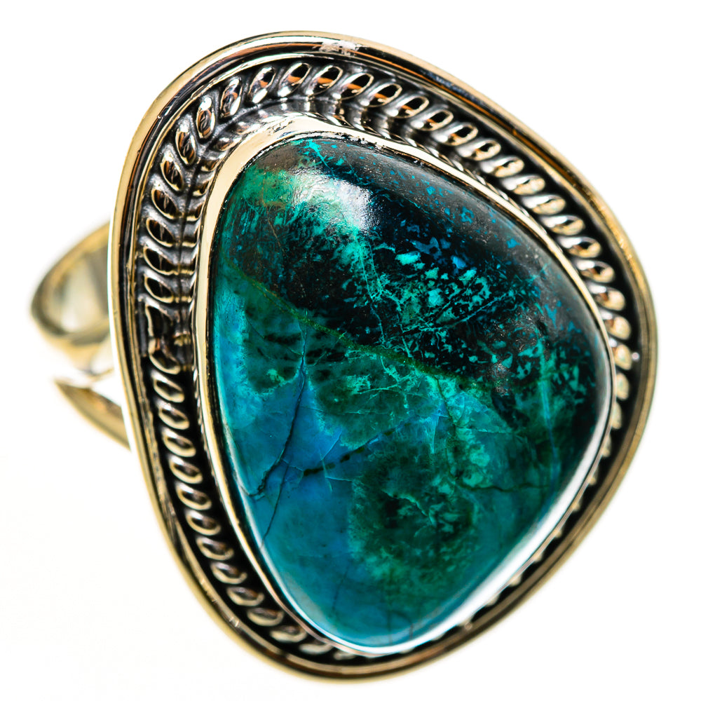 Chrysocolla Rings handcrafted by Ana Silver Co - RING112714 - Photo 2
