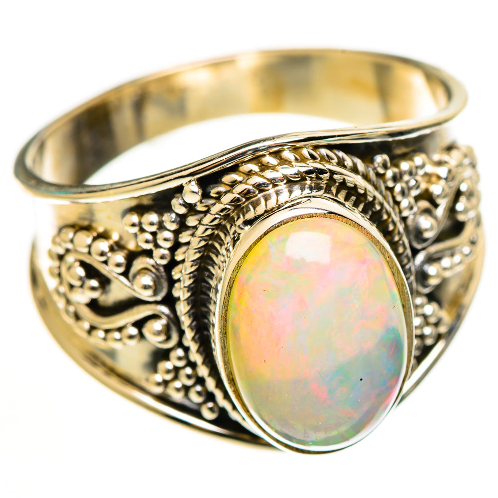 Ethiopian Opal Rings handcrafted by Ana Silver Co - RING112721 - Photo 2