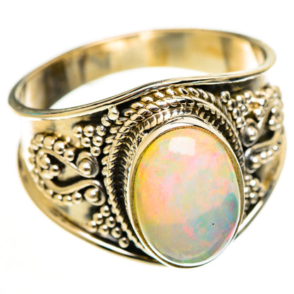 Ethiopian Opal Rings handcrafted by Ana Silver Co - RING112721 - Photo 2