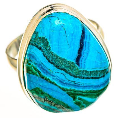 Malachite In Chrysocolla Rings handcrafted by Ana Silver Co - RING112724 - Photo 2