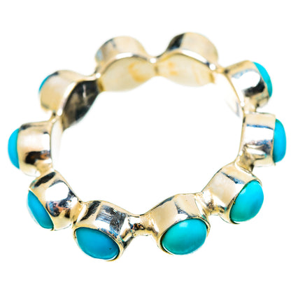 Sleeping Beauty Turquoise Rings handcrafted by Ana Silver Co - RING112725 - Photo 2