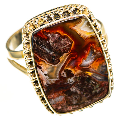 Crazy Lace Agate Rings handcrafted by Ana Silver Co - RING112732 - Photo 2