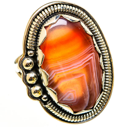 Botswana Agate Rings handcrafted by Ana Silver Co - RING112734 - Photo 2