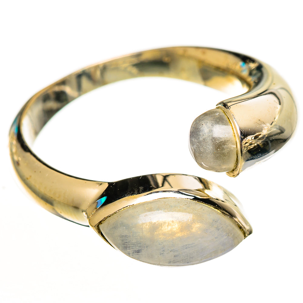 Rainbow Moonstone Rings handcrafted by Ana Silver Co - RING112745 - Photo 2