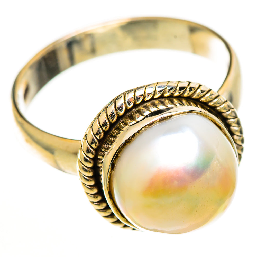 Cultured Pearl Rings handcrafted by Ana Silver Co - RING112746 - Photo 2