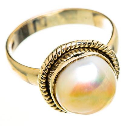 Cultured Pearl Rings handcrafted by Ana Silver Co - RING112746 - Photo 2