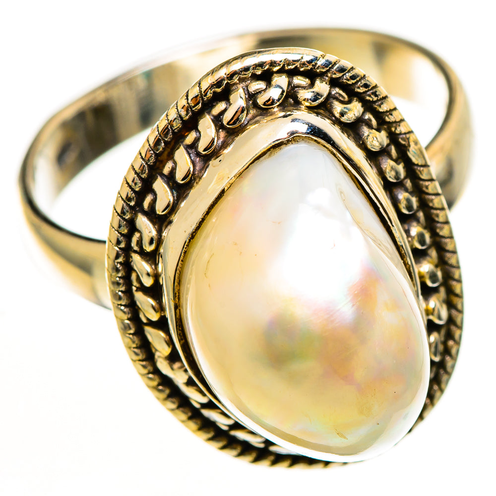 Cultured Pearl Rings handcrafted by Ana Silver Co - RING112747 - Photo 2
