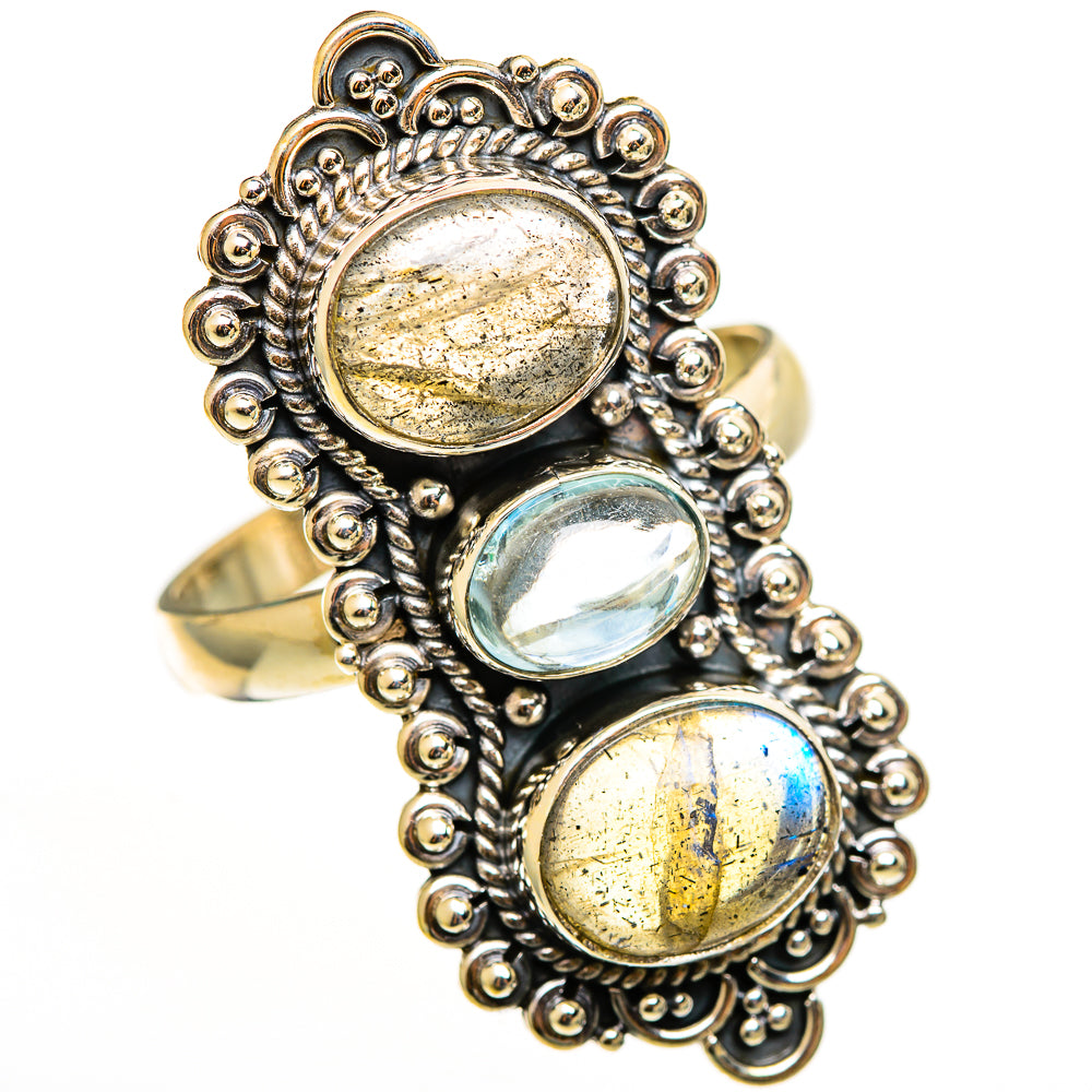Labradorite Rings handcrafted by Ana Silver Co - RING112757 - Photo 2